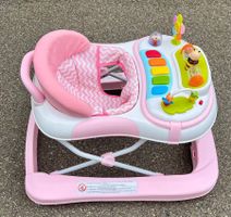 Lauflernhilfe Vertbaudet rosa mit Spieltisch gebraucht