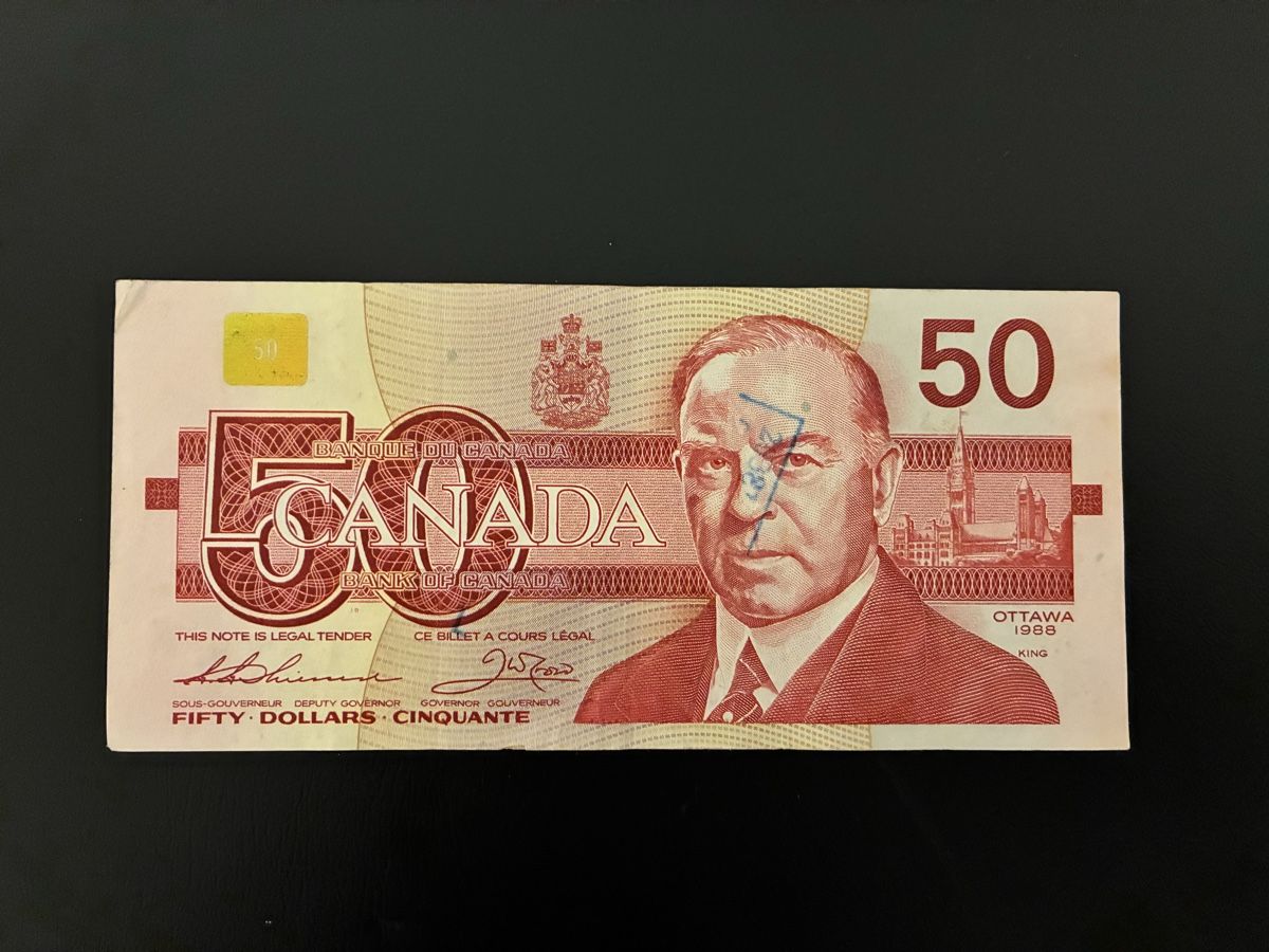Banknoten: 50 Dollars 1988 – Gebraucht aus Dällikon von Woldbanknoten 1