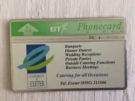 Telefonkarte British Telecom BTA058 Exeter 327C 12221 Ex