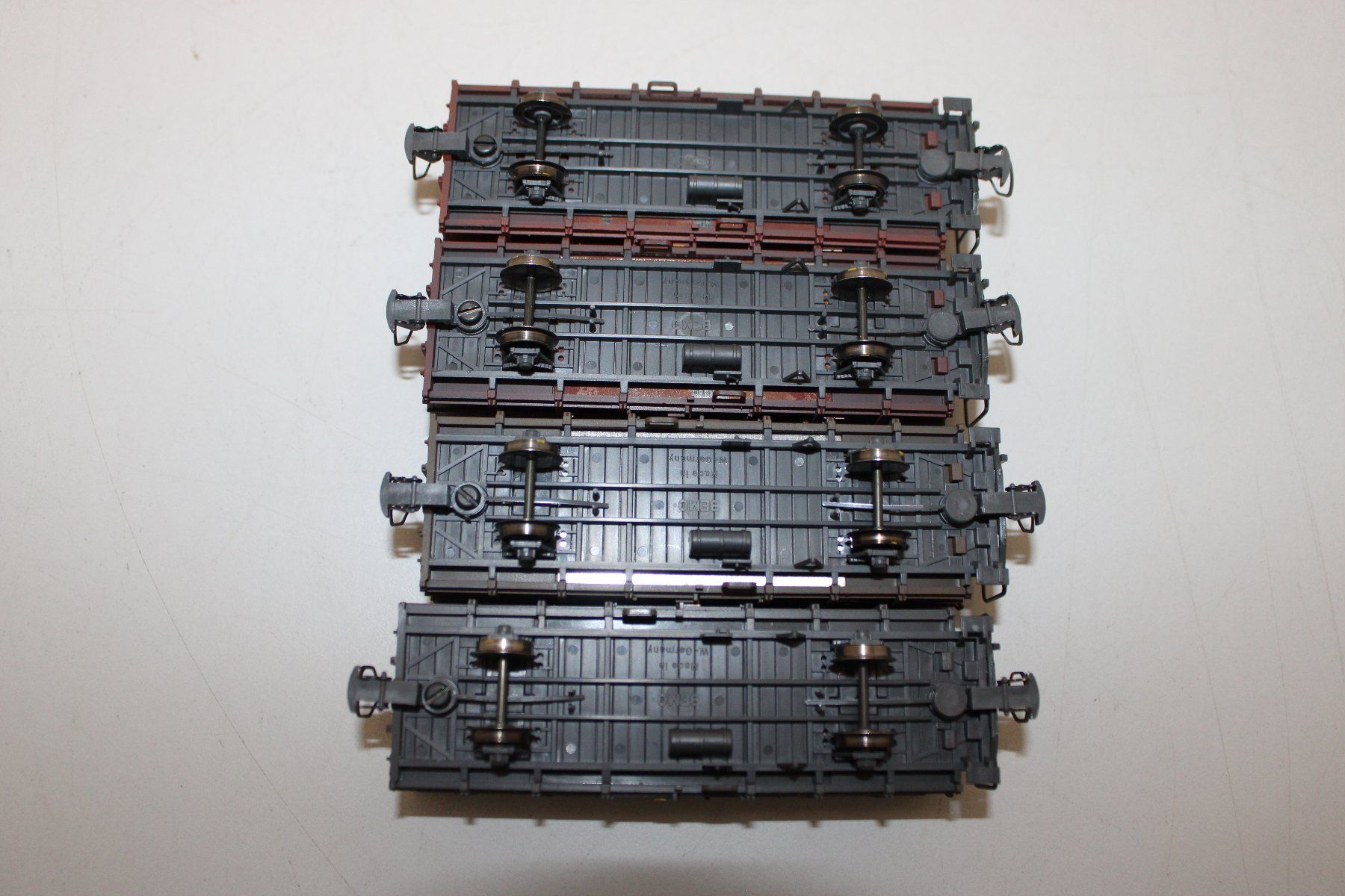Bemo Modellini di ferrovie: BEMO 7455 100 RhB Offene Güterwagen Set DC H0m mit OVP – Usato da Basel venduto da mhmarken 5