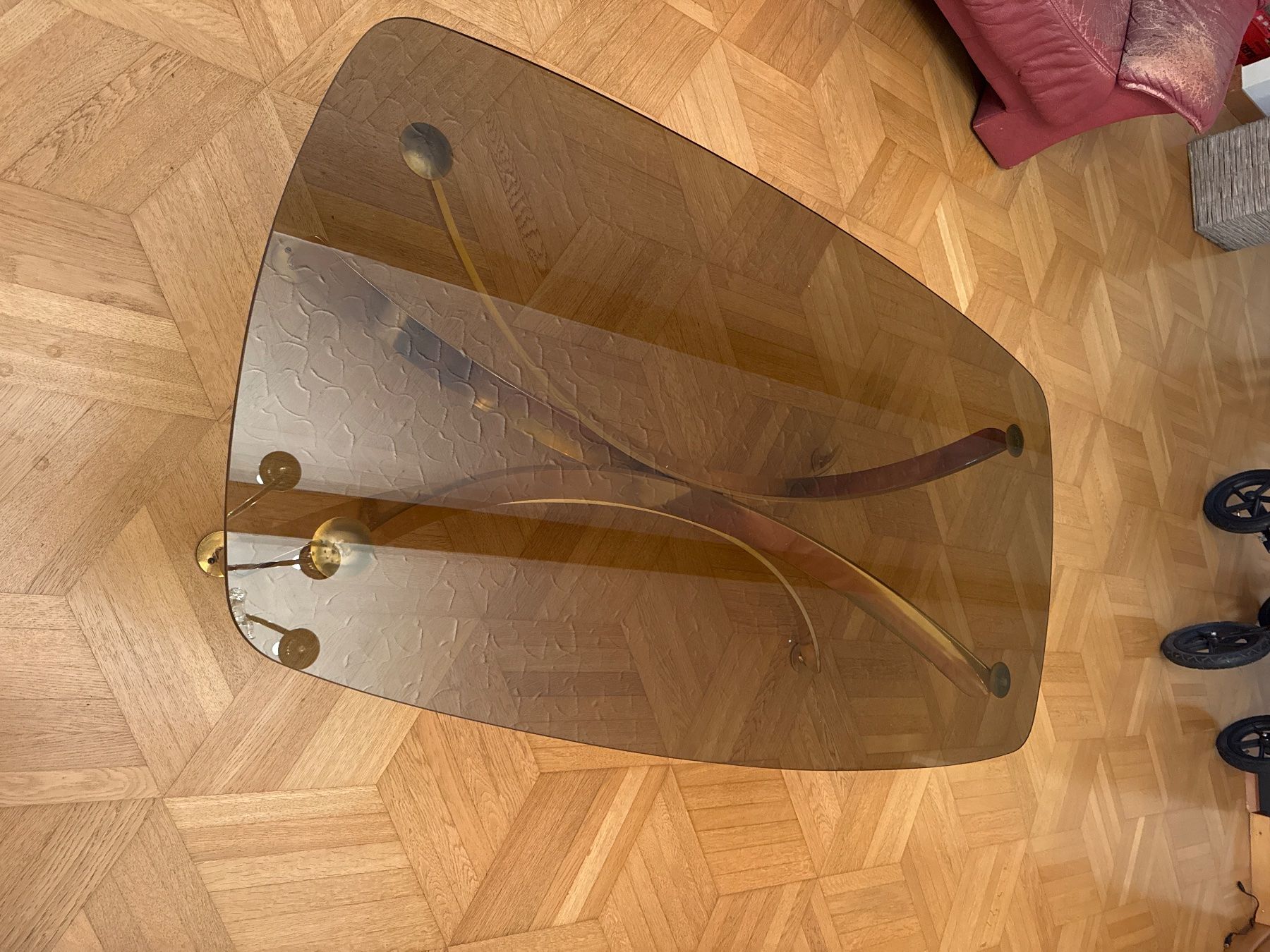Tavoli: Couchtisch Glas Messing Retro Vintage Wohnzimmer... – Usato da Neuägeri venduto da sch_5tcz 3