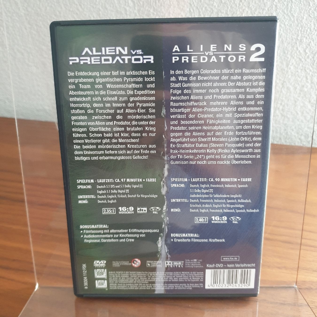 Alle DVDs: Alien vs. Predator / Aliens vs. Predator 2 – Gebraucht aus Pieterlen von  1