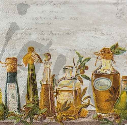 Tovaglioli: Serviette olivenöl (d236) 2Stk. – Nuovo (secondo la descrizione) da Schlatt TG venduto da kreativ-atelier