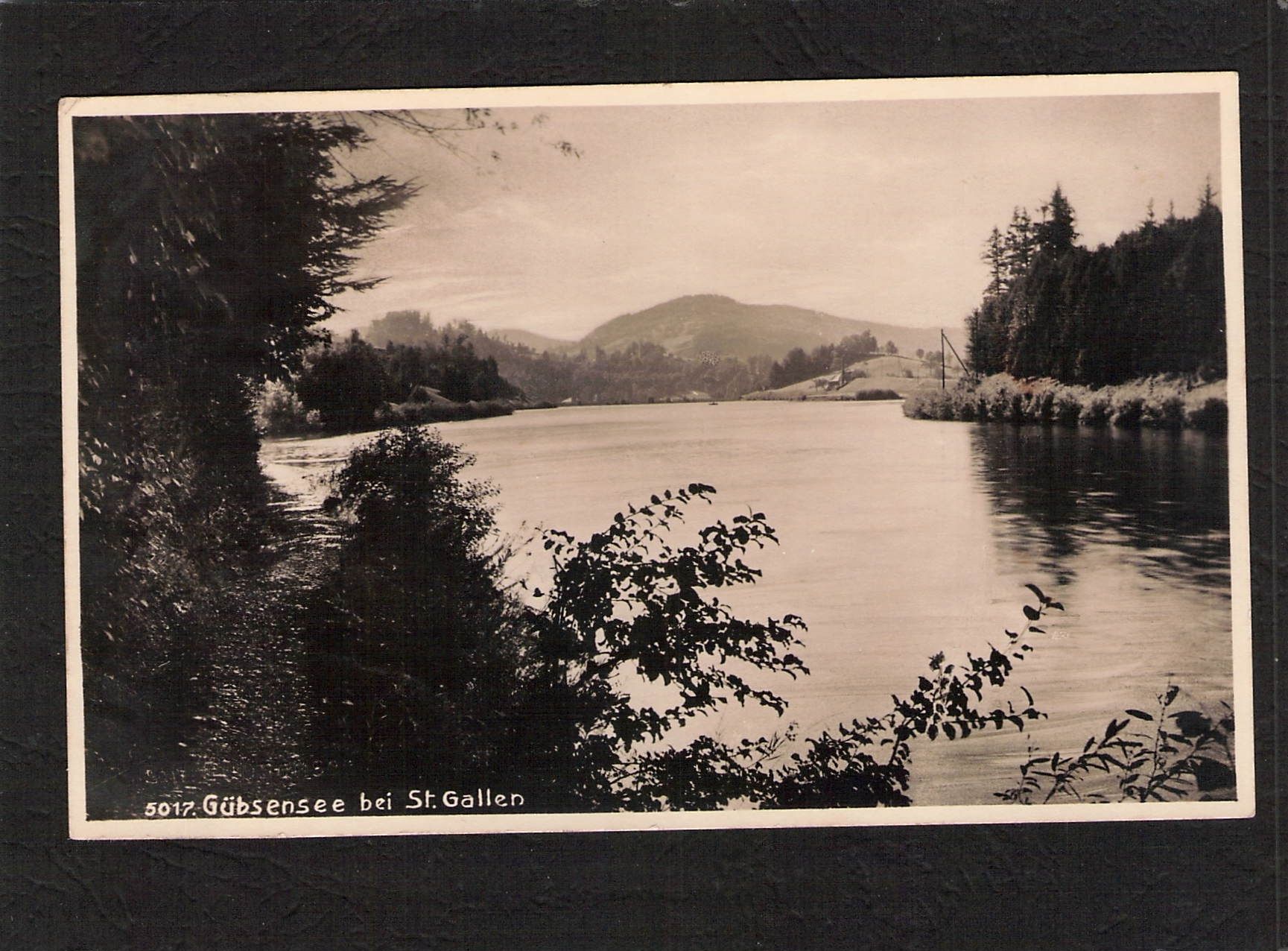 Ansichtskarten: Gübsensee bei St.Gallen , gel. 1933 – Gebraucht aus Reichenburg von Pipo-67