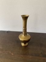 Vintage Messing Vase goldfarben – Höhe 20 cm – Relief