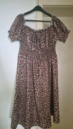Leopardenmuster Kleid, Sommerkleid, Gr. 2XL  Zustand Neui