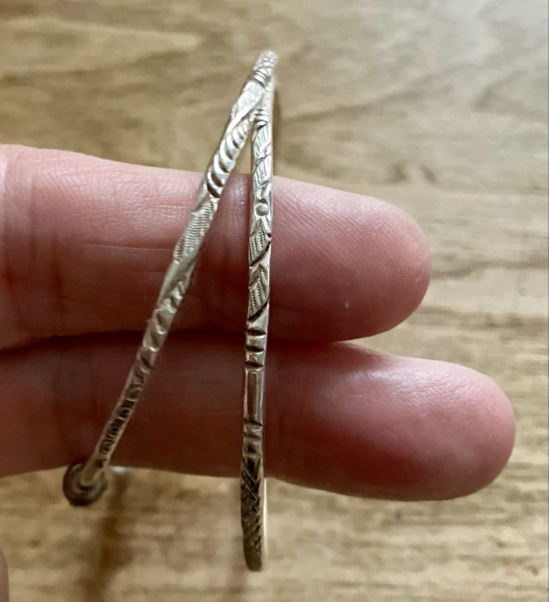 Bracciali & Braccialetti: 2 zarte Armreifen, Silber – Usato da Buchs AG venduto da Allerleis 1