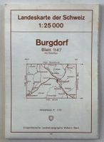LANDESKARTE 1:25000 BURGDORF 1958