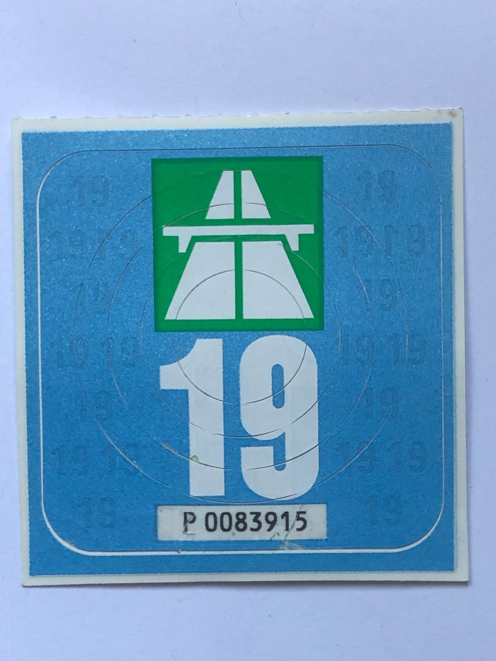 Vignette autostradali: Autobahnvignette 2019 – Usato da Ganterschwil venduto da ganterb
