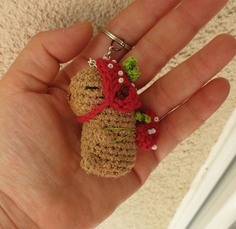 Capybara Schlüsselanhänger Set - 5 Anhänger + 20 Aufkleber | Niedliche Geschenke