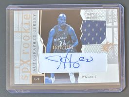 NBA Jarvis Hayes 2003-04 SPx Jersey Auto Rookie Card /1250