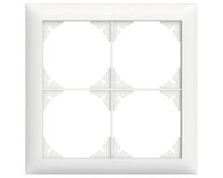 Feller Edizio Due Abdeckrahmen Gr.2x2 weiss