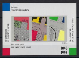 1993 Vignette u. Sondermarken ** 150 Jahre Schweizer Marken