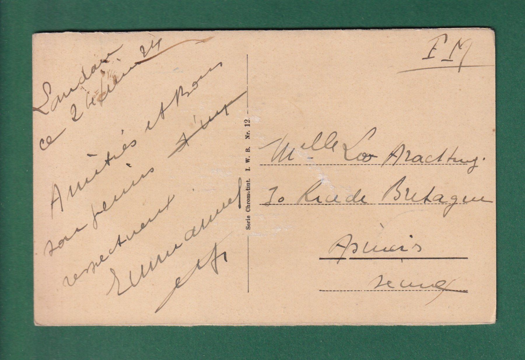 Cartoline postali: WIESBADEN - Theater - 1924 – Usato da Pully venduto da nicecards-shop 1