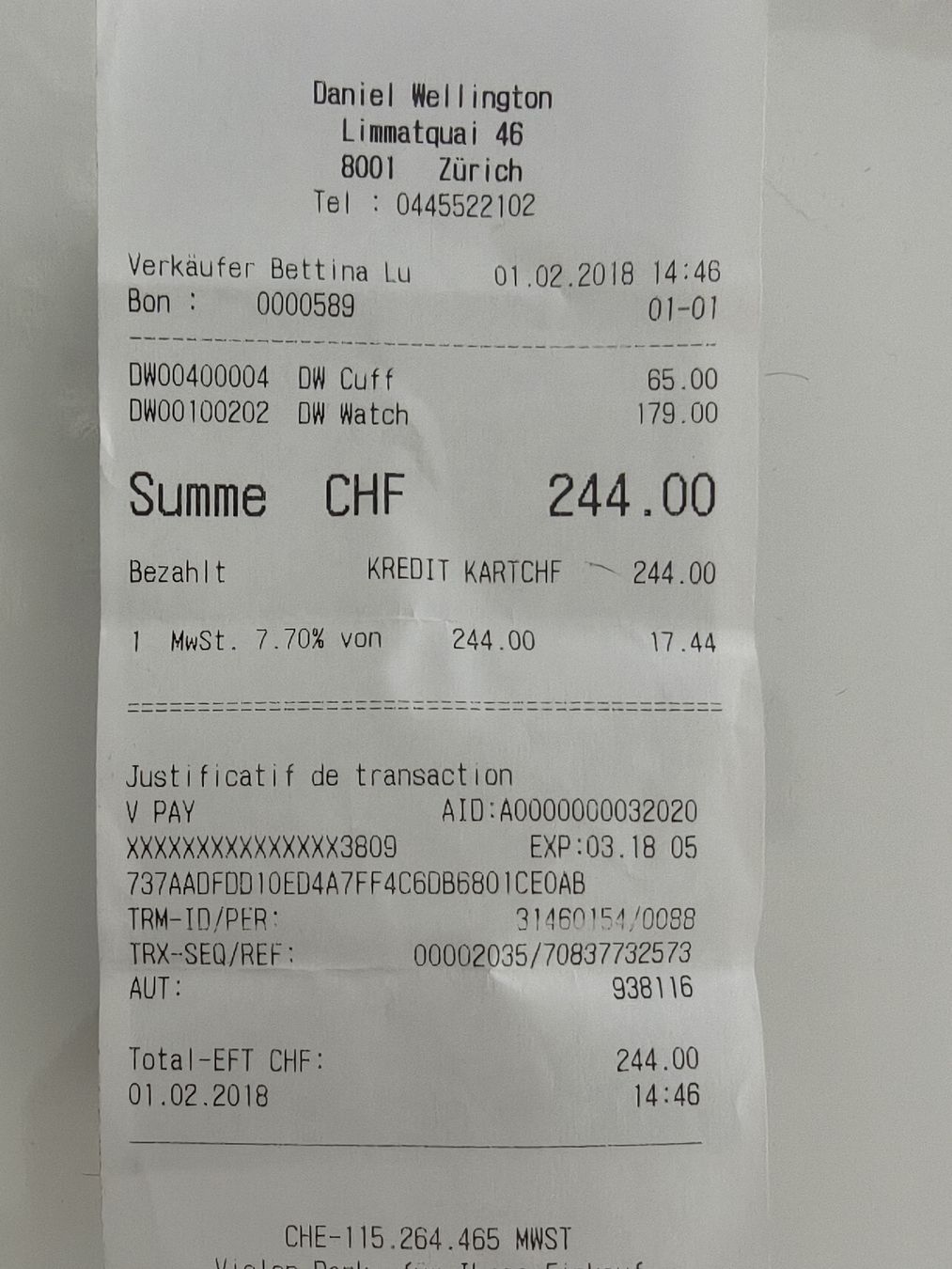Daniel Wellington Orologi: Daniel Wellington Uhr - schwarz/silber – Usato da Rheinfelden venduto da JamieBabsi 7