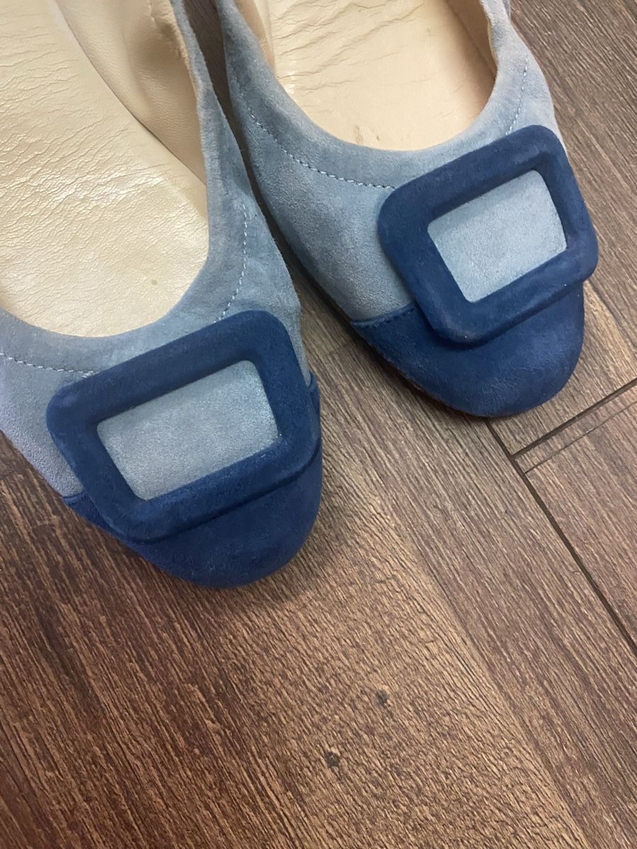 Kaiser Damenschuhe: Peter Kaiser Ballerina Leder blau  38.5 – Gebraucht aus Büron von Coerner 5