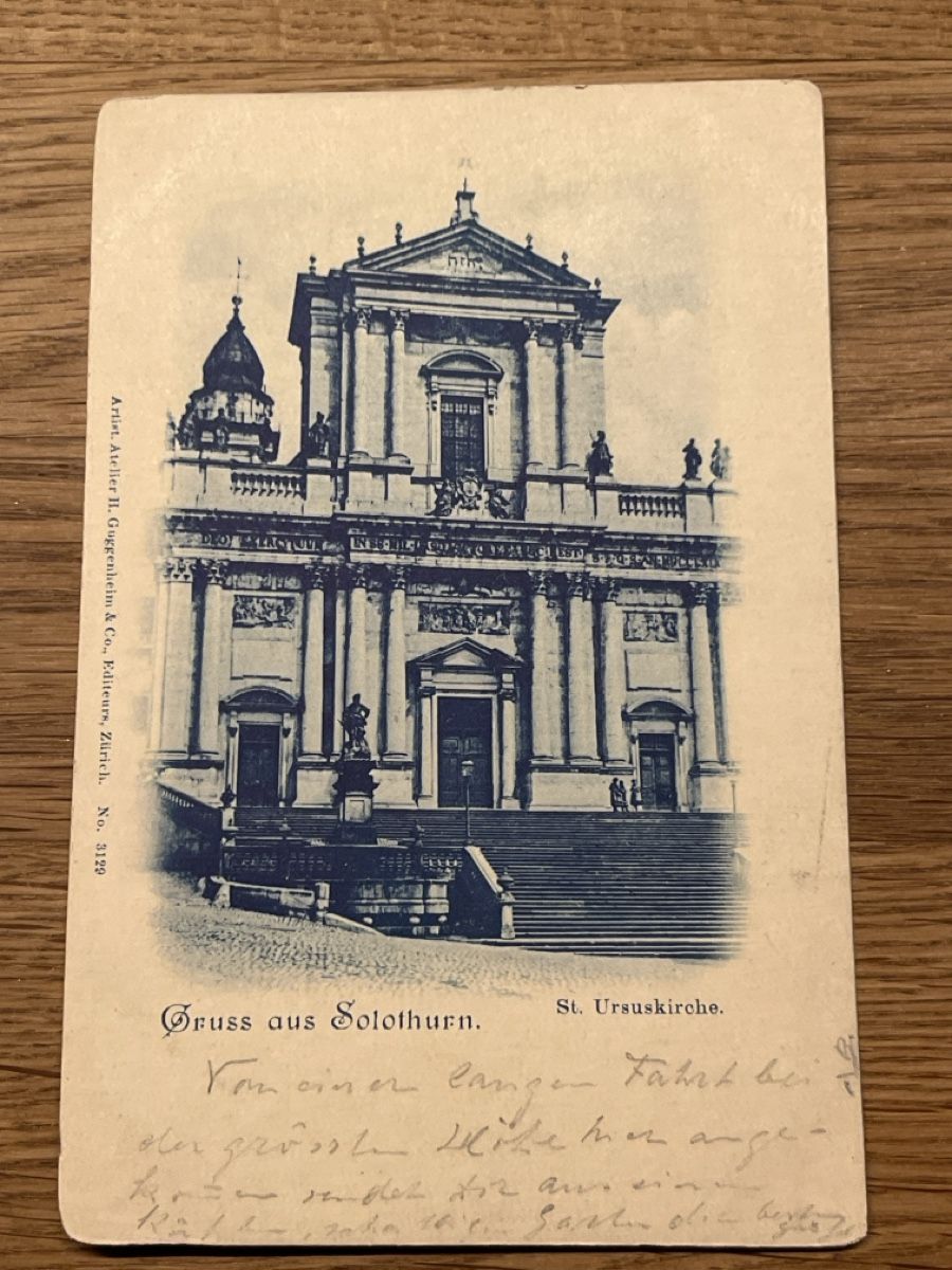 Cartoline postali: Alte Ansichtskarte Solothurn, St. Ursen Kathedrale, 1939 54 – Usato da Hinwil venduto da Chuan2