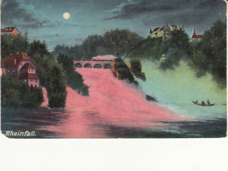 Cartoline postali: Rheinfall 1921 – Usato da Bürglen TG venduto da StampGraf