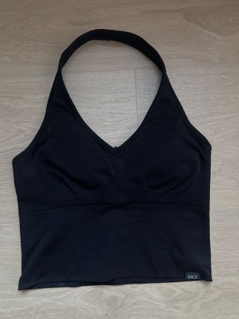 Oace Halter Neck Top schwarz Grösse S sehr guter Zustand