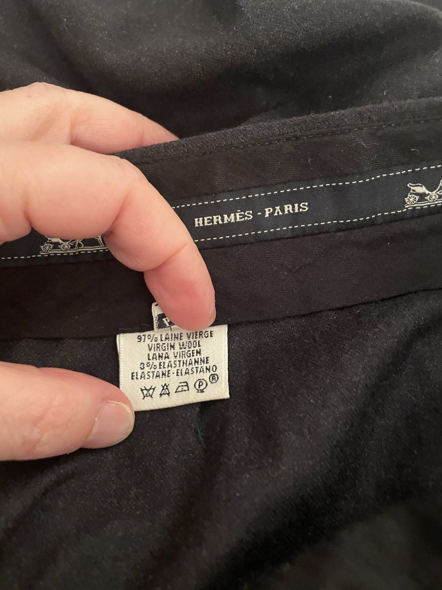 Hermès Pantaloni: Vintage Hermés Trousers, Virgin Wool, Size 46 – Usato da Oberwil BL venduto da Stellochkas 8