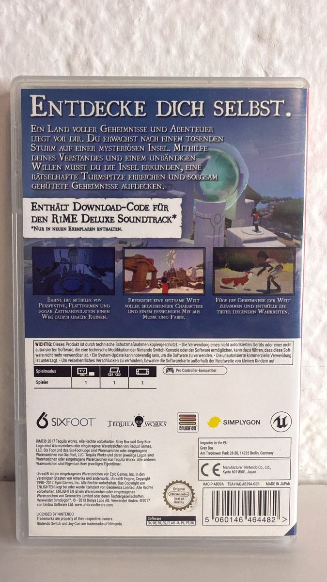 Nintendo Jeux: Rime Nintendo Switch game – D'occasion à Ehrendingen par bubulence 1