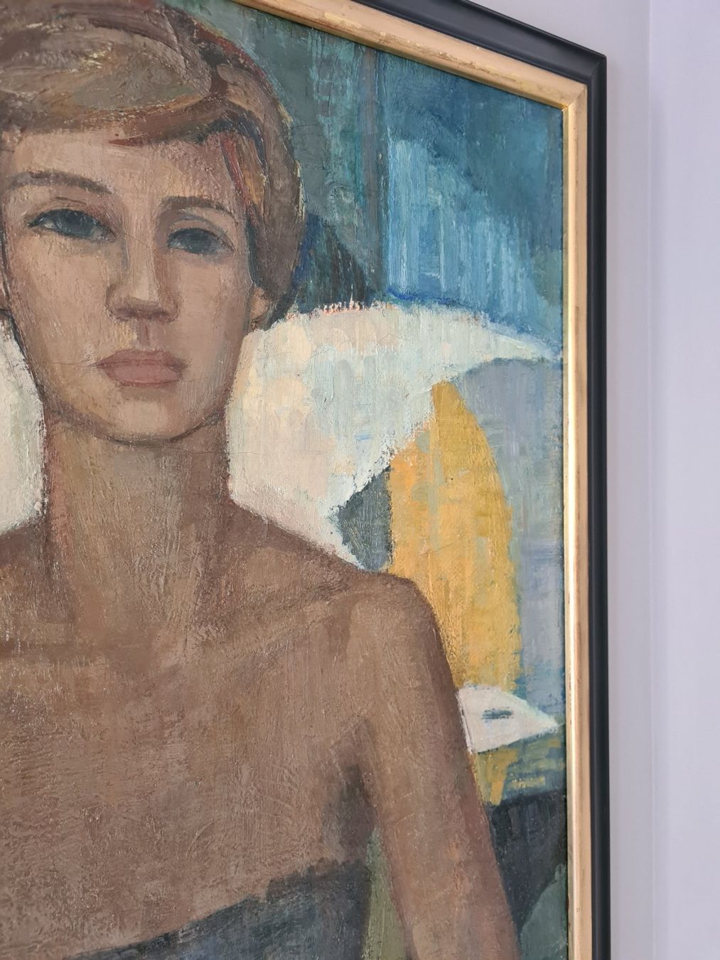 Dipinti: Grosses Portrait Gemälde von Susan Gray – Usato da Rotkreuz venduto da Dobermann5 3