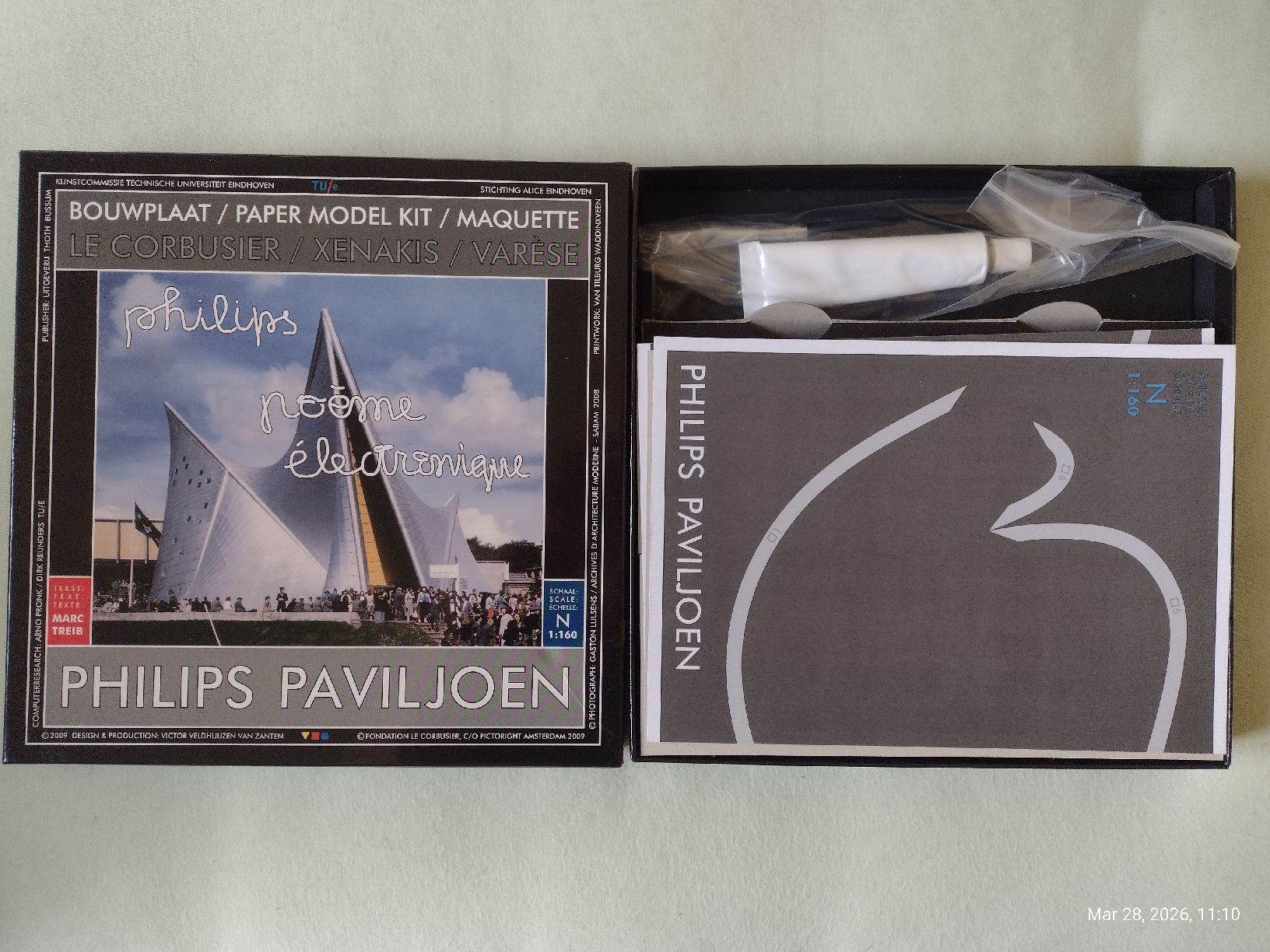 Kit di modellismo & Modellini statici: Philips Pavilion by Le Corbusier - Paper Model Kit – Nuovo (secondo la descrizione) da Zürich venduto da TrainLine 1