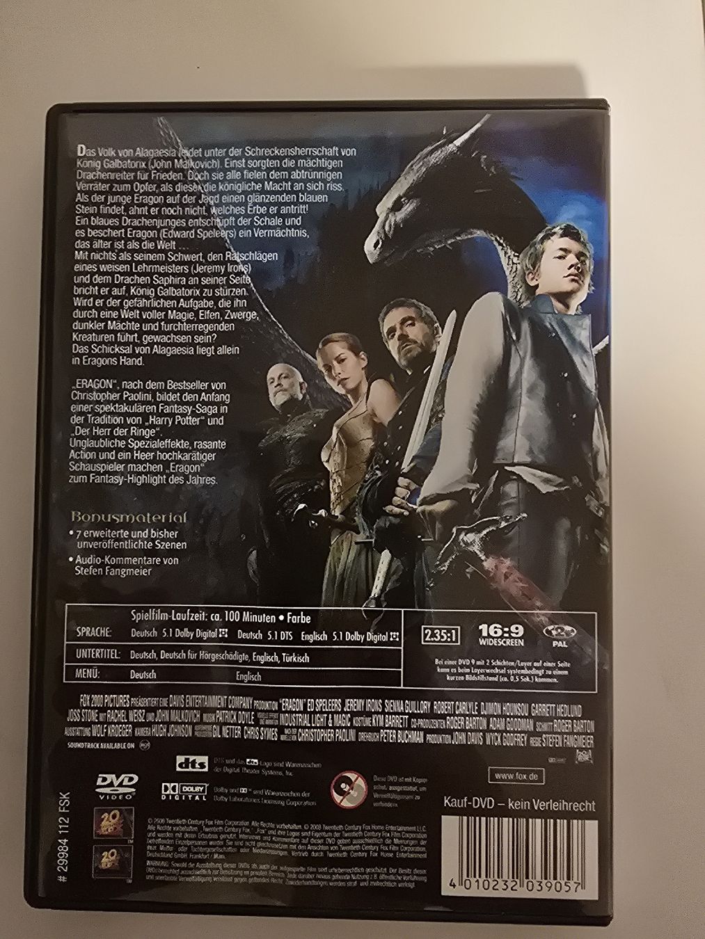 Tutti i DVDs: DVD - Eragon – Usato da Regensdorf venduto da isatoby9591 1