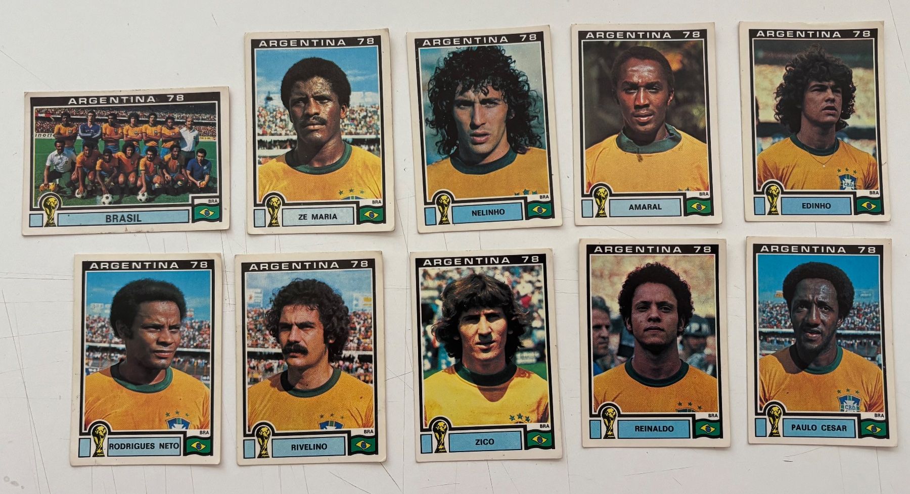 Panini Carte collezionabili: 10 vignettes panini Argentina 78  Brasil – Usato da Neuchâtel venduto da gefdeneuch