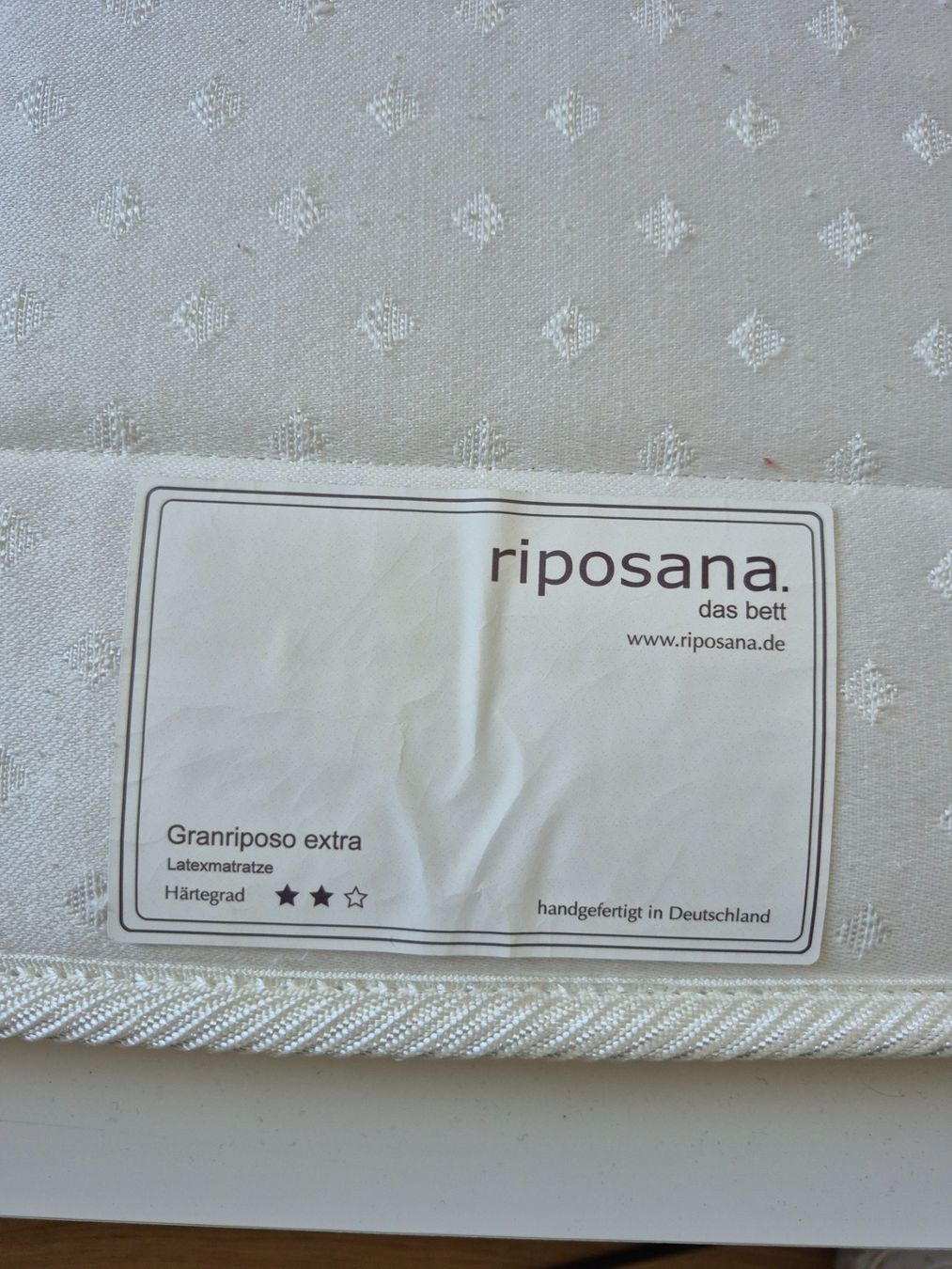 Riposa Materassi: Matratze Riposana, 200 x 90 cm – Usato da Wettingen venduto da XYZName 1