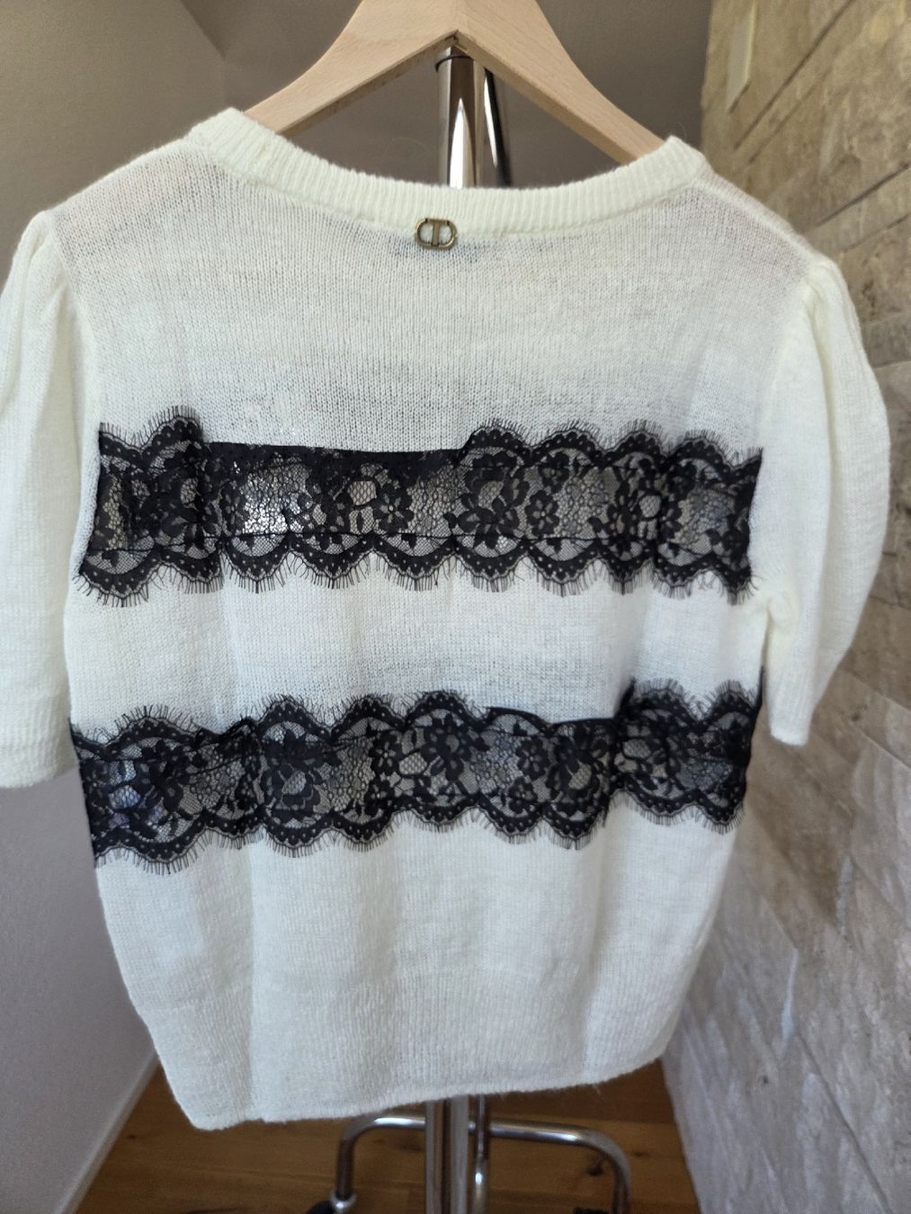 Twinset Maglioni & Felpe: TWINSET Milano Pullover Gr. M | Woll-Mix mit Spitzeneinsatz – Nuovo (secondo la descrizione) da Scherzingen venduto da tan_l9n2 1