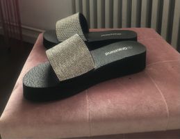Slipper Gr.37 Neu mit Glitzer/ Slipper Gr.37 Neu weiss