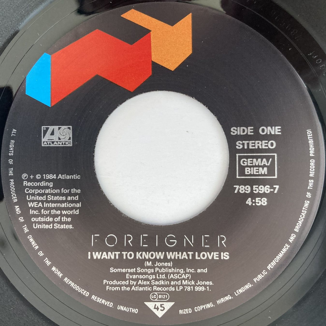 Dischi in vinile: FOREIGNER - I WANT TO KNOW WHAT LOVE IS – Usato da Bottens venduto da hotter-than-hell 2