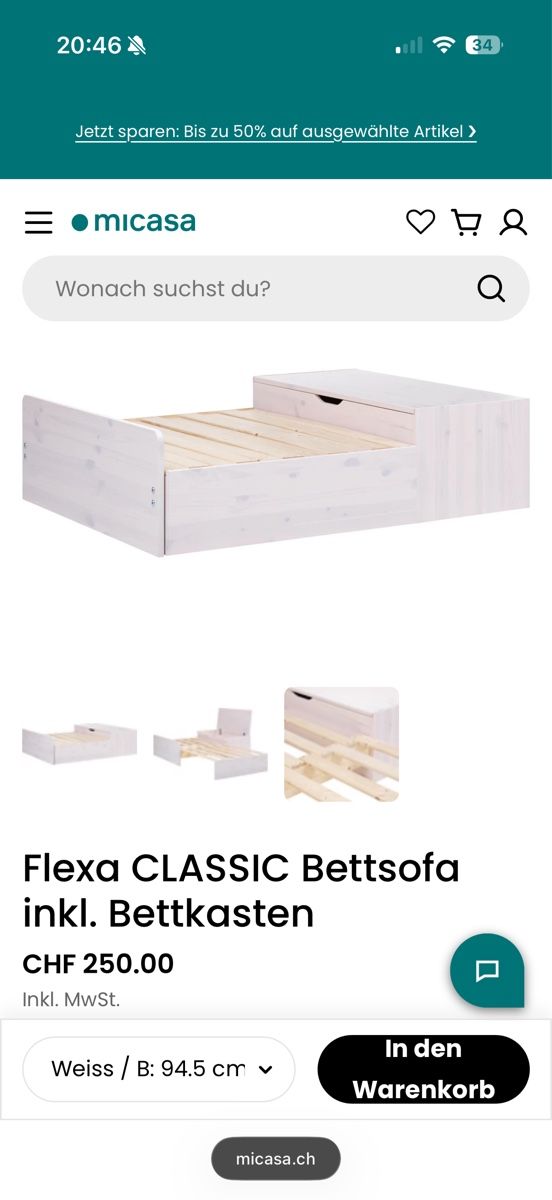 Flexa Betten: FLEXA Bettsofa Kinder – Gebraucht aus Küsnacht ZH von lea_js8d 3