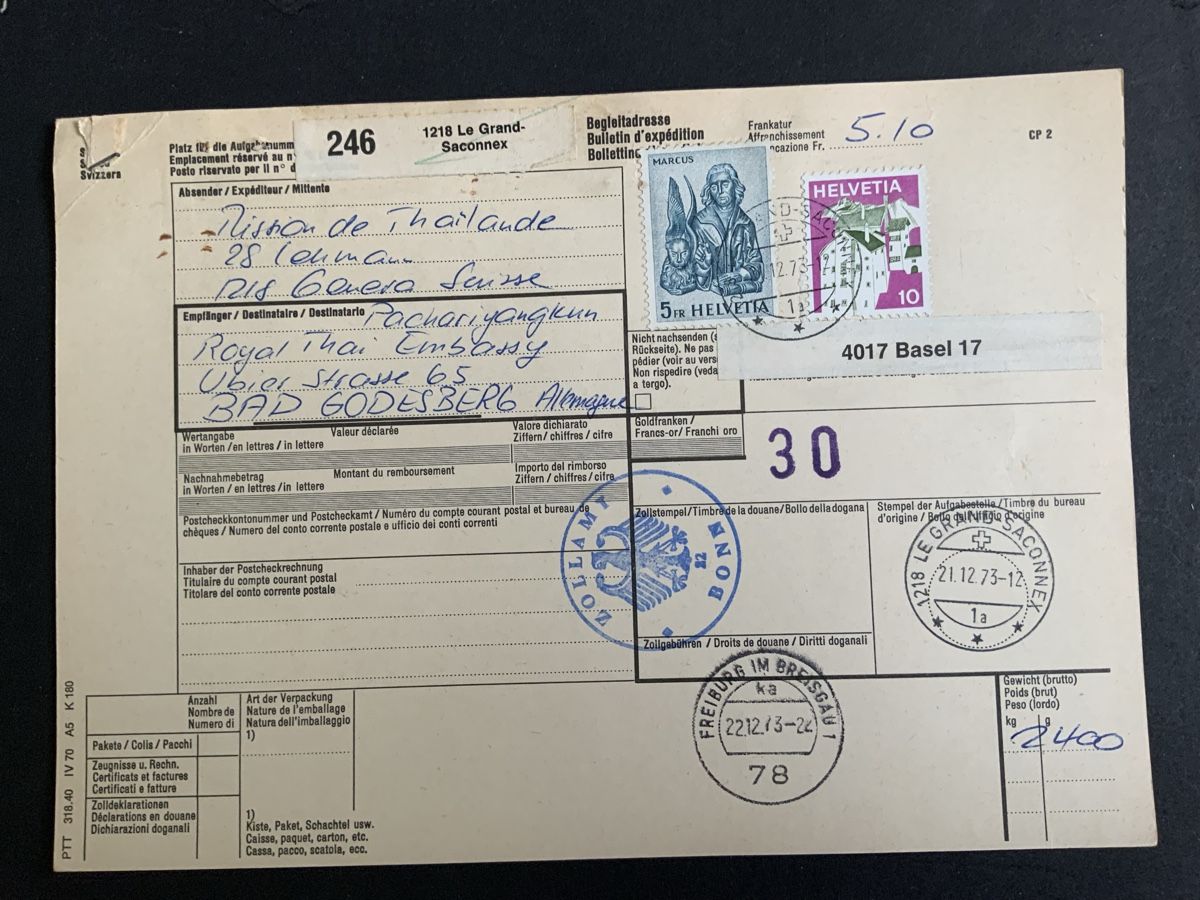 Tutti i francobolli: Le Grand Saconnex Briefmarken – Usato da Binningen venduto da chr_cr5n