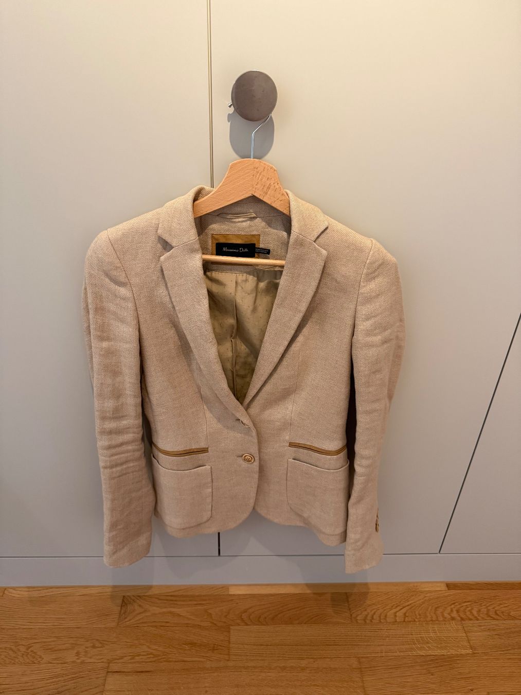 Massimo Dutti Completi & Tailleur: Massimo Dutti Leinen Blazer, Beige, Grösse 34 ! – Nuovo (secondo la descrizione) da Uster venduto da Marciii