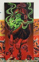Smoking Ape Leinwand Streetart, Graffiti, Unikat, Kunst