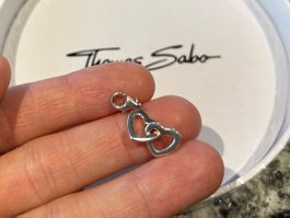 Thomas Sabo Charm verschlungene Herzen 💕 925er Silber 💎