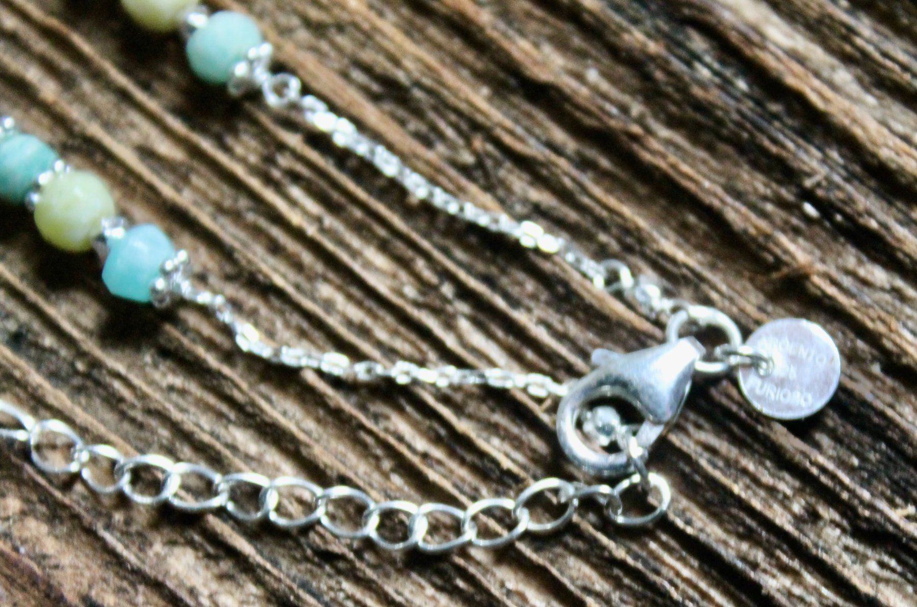 Catenine: Halskette, Silber mit Amazonit – Usato da Kirchlindach venduto da hekilida 3