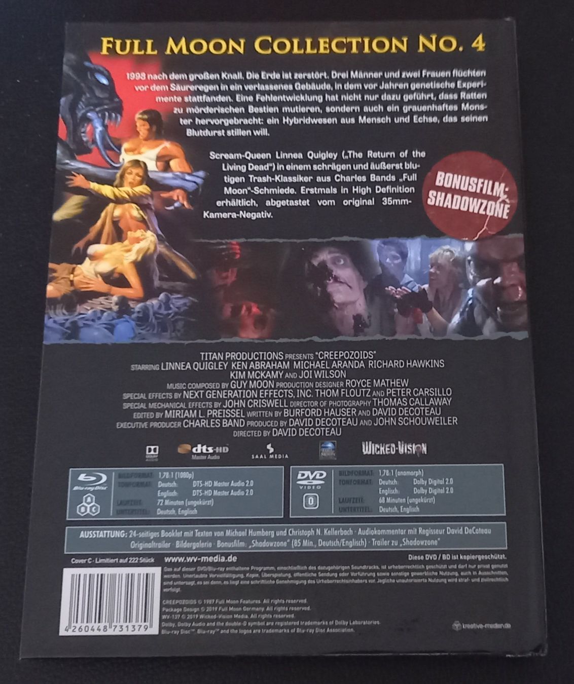 Tutti i DVDs: Creepozoids uncut Mediabook – Usato da Dietwil venduto da Vrilodin 1