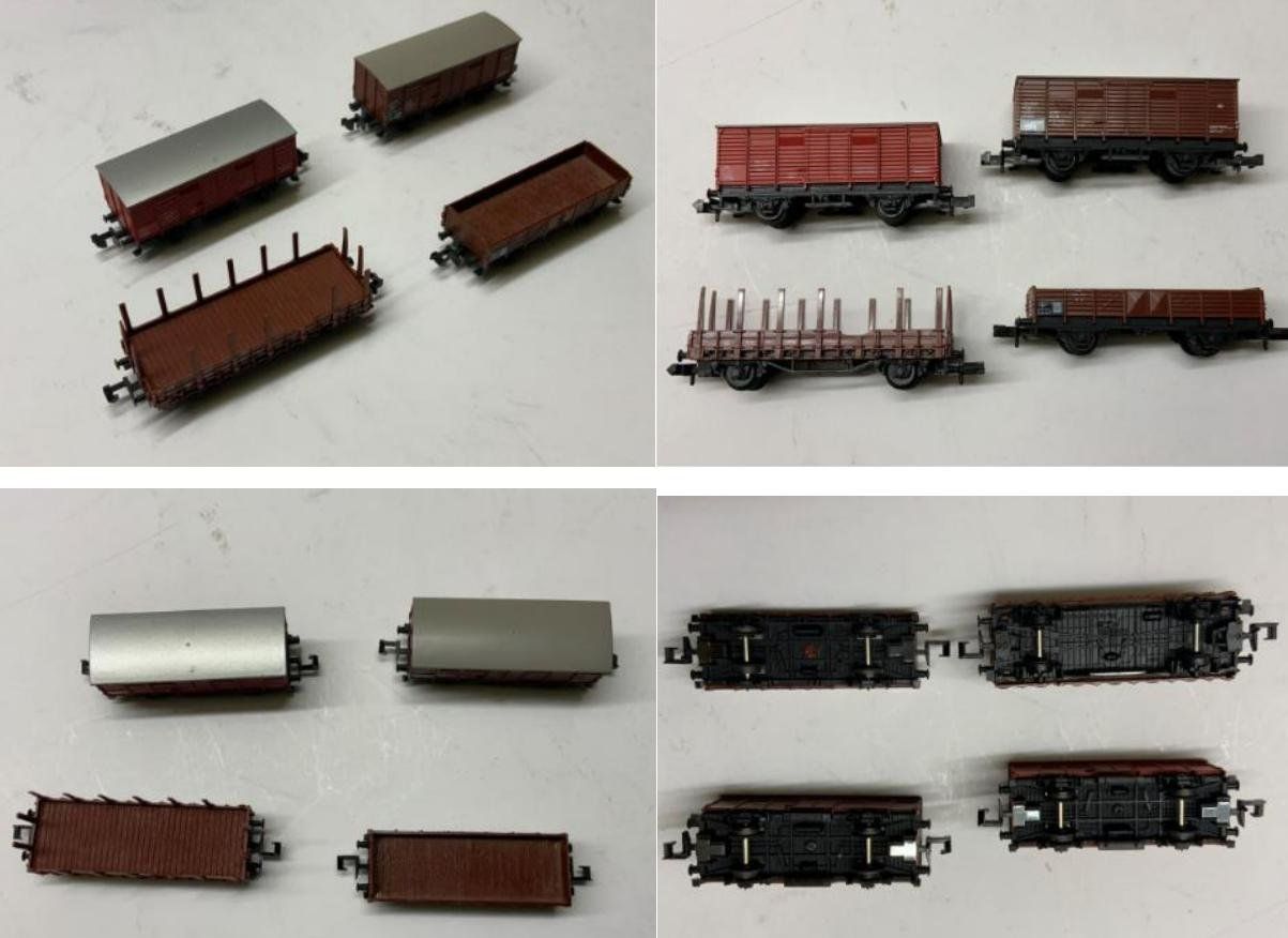 Fleischmann Modellini di ferrovie: 4 Stück, vesch. Güterwagen,  Spur N – Usato da Altnau venduto da mar_kfk2 2