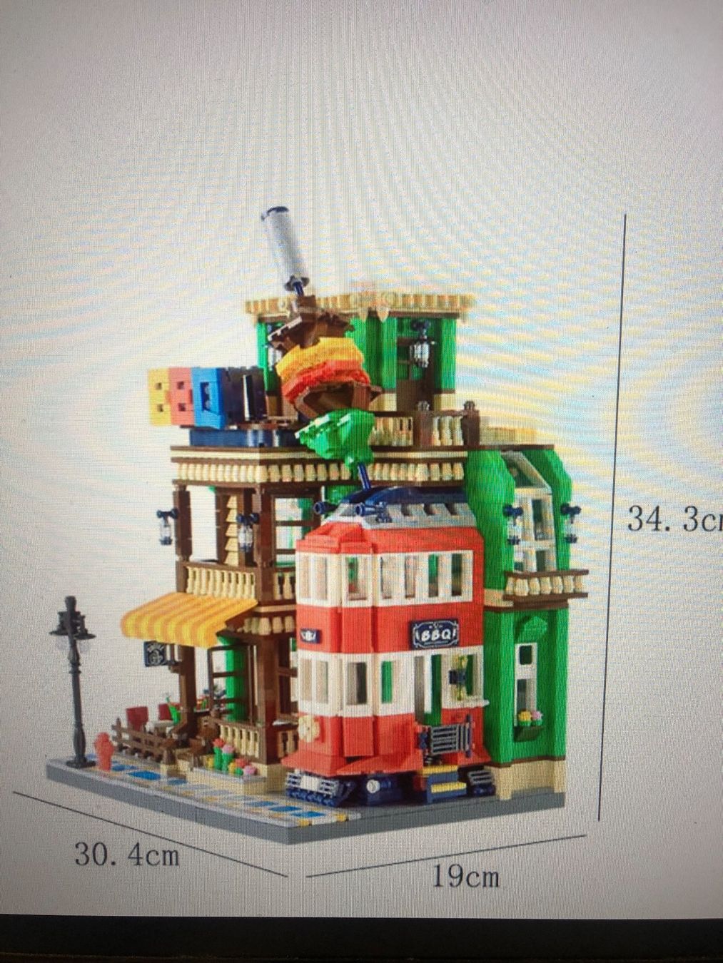 Kit di costruzioni: Wange - BBQ Restaurant-Klemmbausteine – Nuovo e nell'imballaggio originale da Pratteln venduto da Dollshop 1