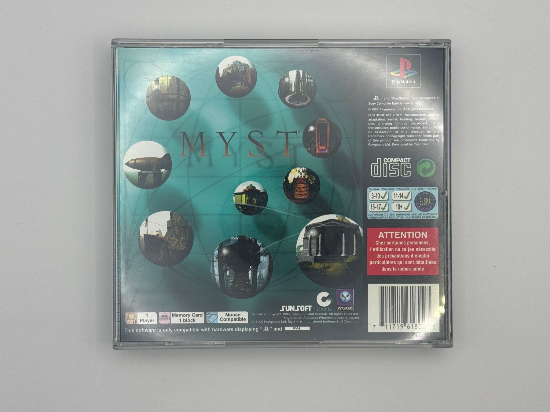 Sony Giochi: Myst - Playstation 1 – Usato da Bettlach venduto da awi_7jcb 1