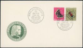 1953 - Pro Juventute - Kehrdrucke - Ersttagsbrief FDC ET