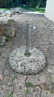 Sonnenschirmständer  Beton rund 43cm mit Metallrohr