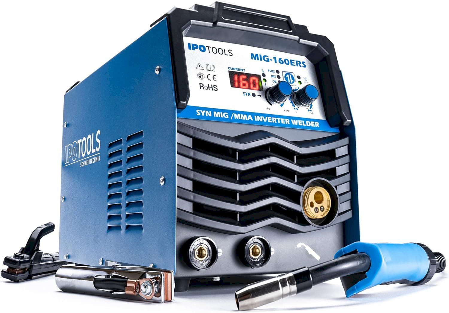 Löten & Schweissen: IPOTOOLS MIG160ERS Inverter Schweißgerät – Neu und originalverpackt aus Bottighofen von zaap
