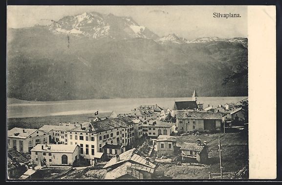 Cartoline postali: AK Silvaplana, Teilansicht, 1910 – Usato da Berlin venduto da bartko-reher