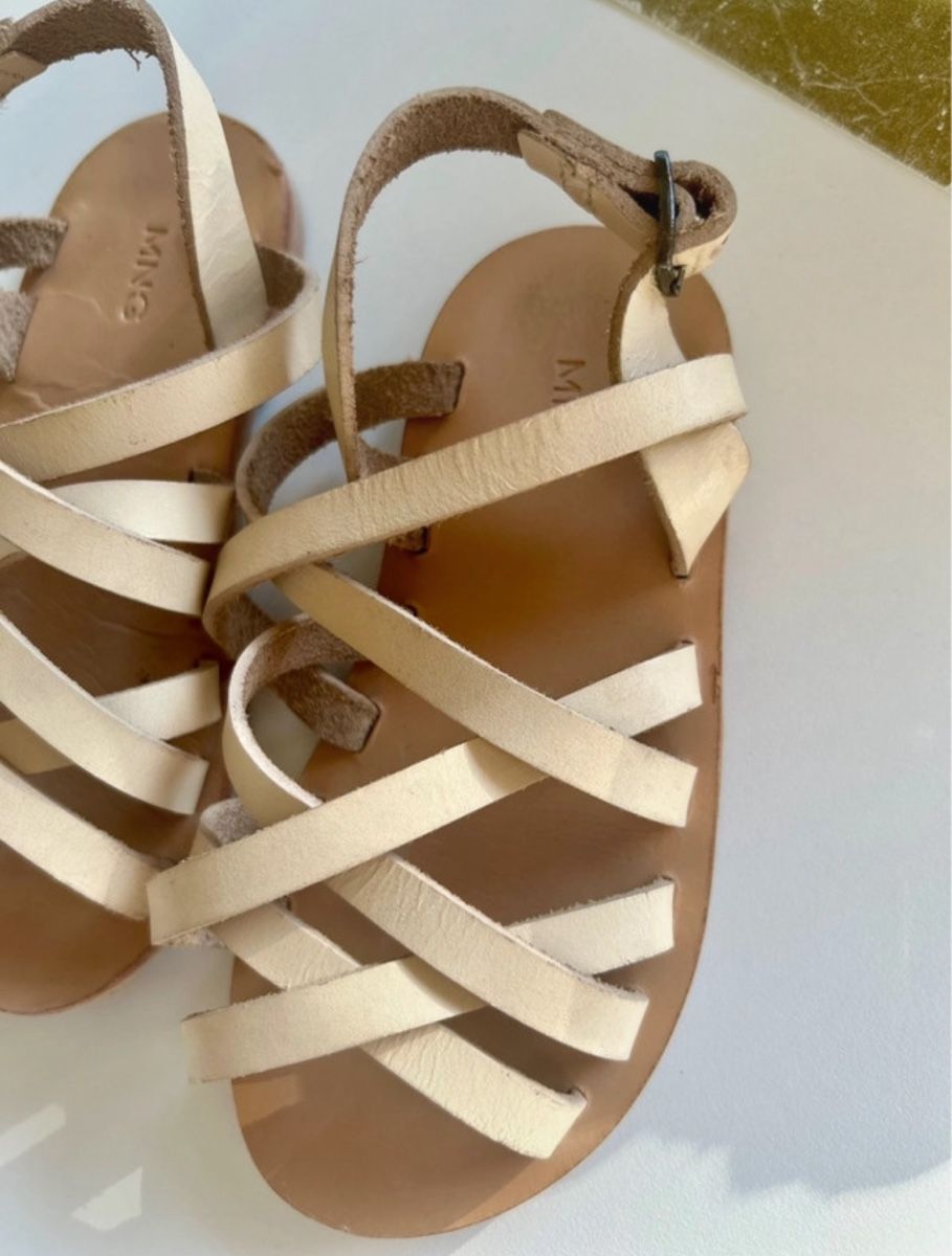 Mango Scarpe per ragazze: Sandales MANGO, pointure 25-26, cuir – Nuovo (secondo la descrizione) da Carouge GE venduto da Emilynette 1