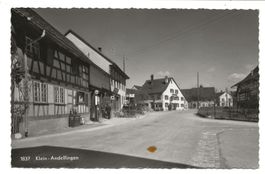 Klein-Andelfingen (ZH) Dorfstrasse - ESSO Tanksäule - 1954