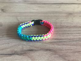 Paracord Armband Farbenfroh Länge 200mm / 12mm breit